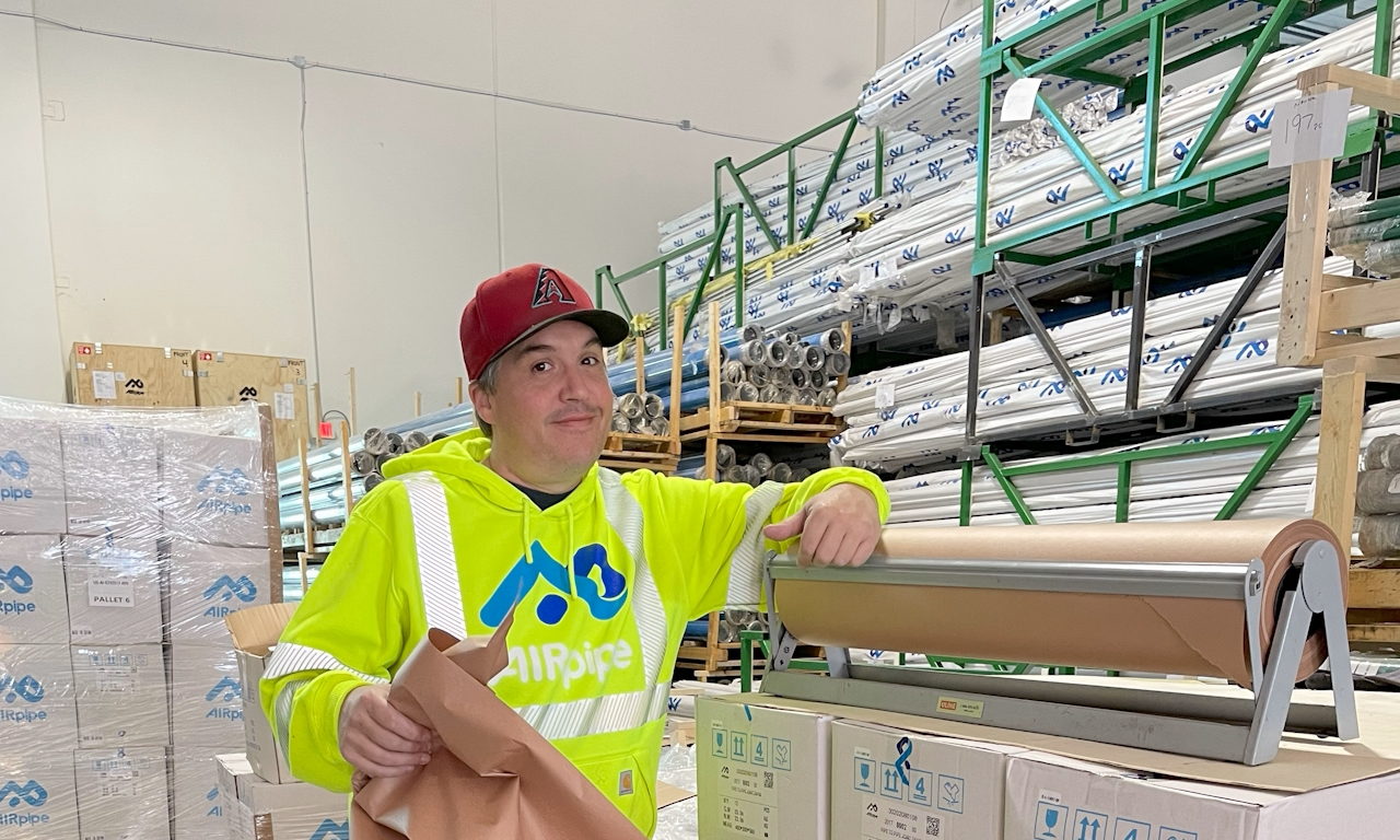 warehouse worker working